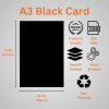 Hawksbill 220GSM A4 Multi-Purpose Black Card – 50 Pack of Thick Premium Smooth & Crisp Black A4 Card for Making Stationery Home or Office Use and Arts or Crafts - Image 30
