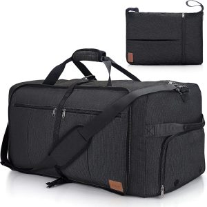 Urtala Travel Duffel Bag for Men & Women, 120L Holdall Bag Foldable Weekend Overnight Bag with Shoe Compartment & Shoulder Strap, Lightweight Waterproof